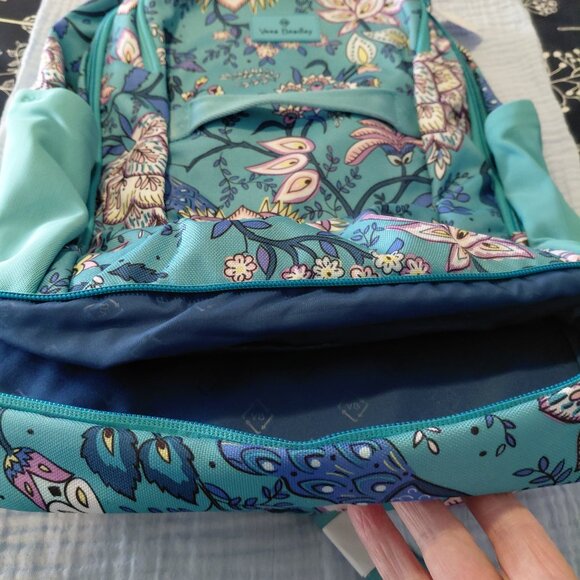 Vera Bradley NWT Teal Floral Design Backpack main image 8